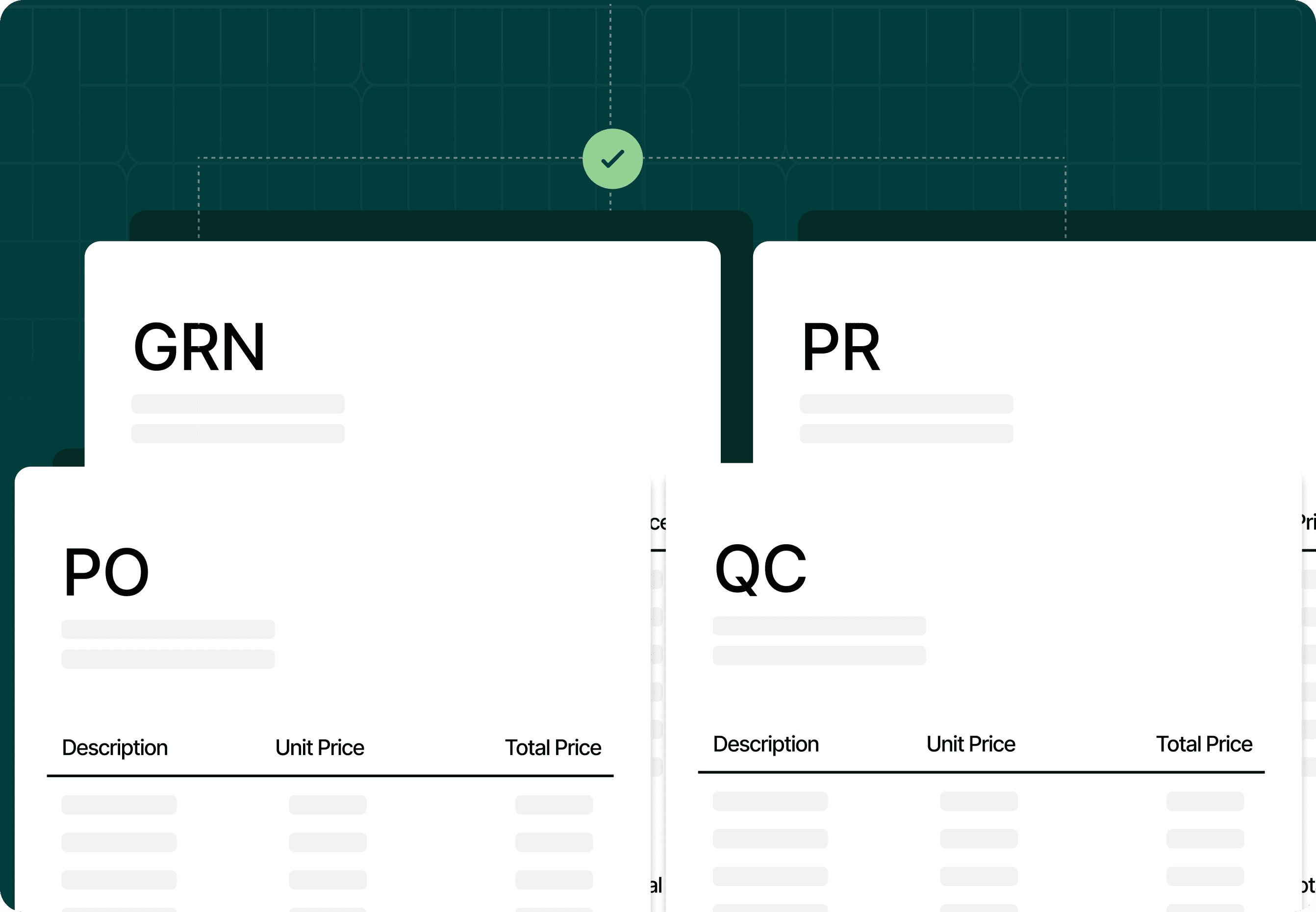 4-way matching checks visual